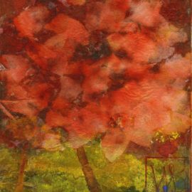 Fleur japonaise rouge